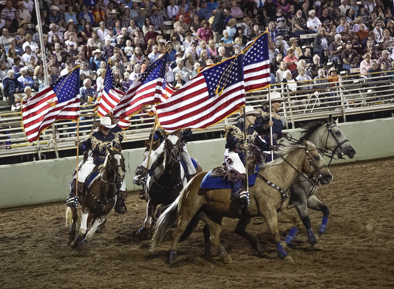 Cowgirls and Flags
