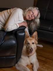 Diane and Liam at Easy Chair