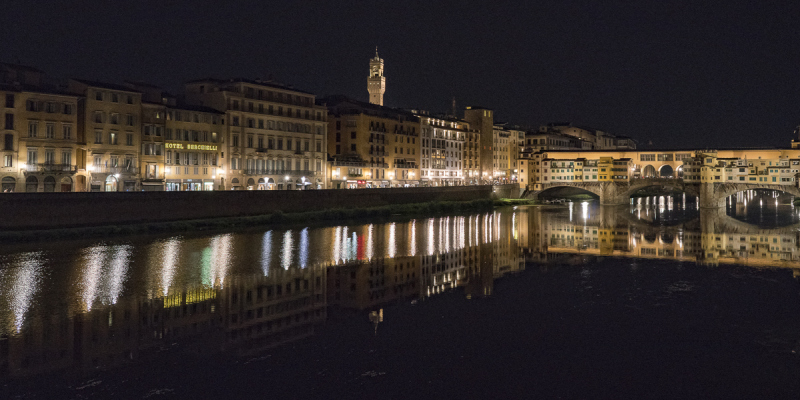 Nightime Florence, Italy