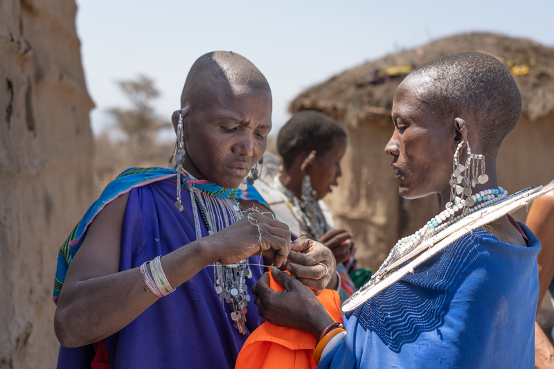 Maasai Women Outside Arusha, Tanzania