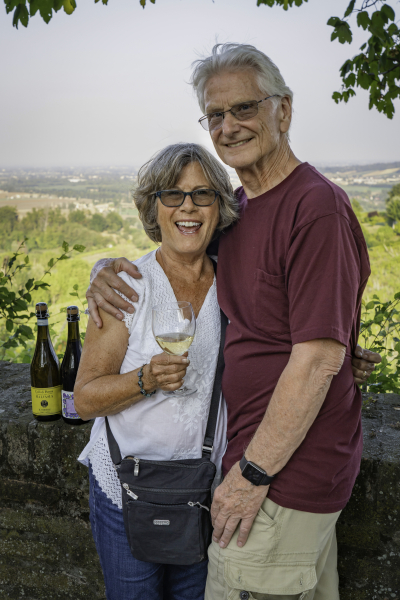 J and GA in Tuscany Italy