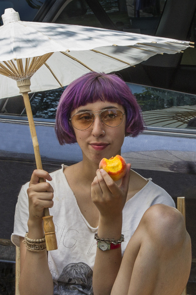 Woodstock Girl Candid Street Photo
